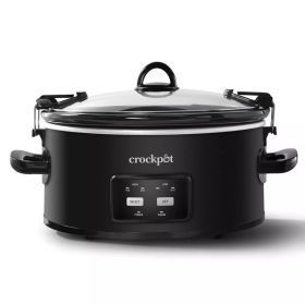 6qt Programmable Cook & Carry Slow Cooker Black