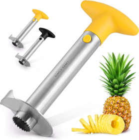 Simple Craft Pineapple Corer and Slicer Tool (Color: YLLW)