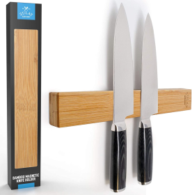 Wooden Magnetic Knife Strip (Color: BMB)