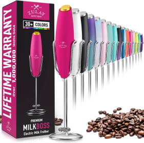 Milk Frother With Holster Stand (Color: GB)