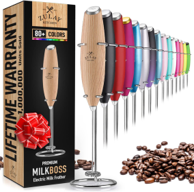 Milk Boss Milk Frother With Stand (Color: MPL)