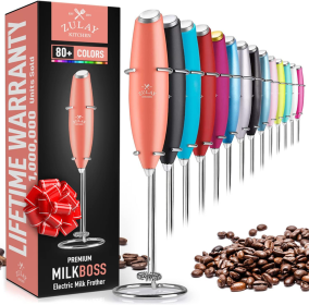 Milk Boss Milk Frother With Stand (Color: ORNGE)