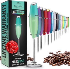 Milk Boss Milk Frother With Stand (Color: SPR)