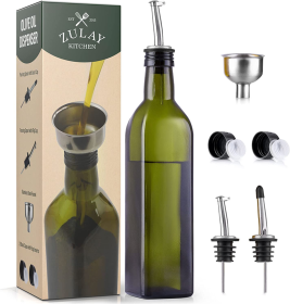 Olive Oil Dispenser Bottle with Accessories (Color: GRN)