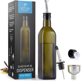 Olive Oil Dispenser Bottle with Accessories (Color: SPT)