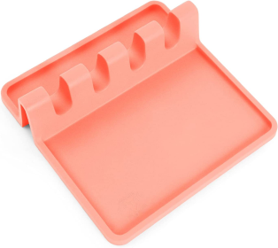 Silicone Utensil Rest with Drip Pad (Color: BD)