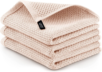 Waffle Weave Kitchen Towels (Color: BG)