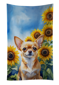 Chihuahua in Sunflowers Kitchen Towel (Color: 198453048608)