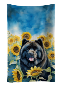 Chow Chow in Sunflowers Kitchen Towel (Color: 198453048639)