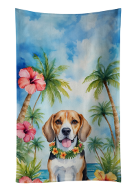 Beagle Luau Kitchen Towel (Color: 198453415820)