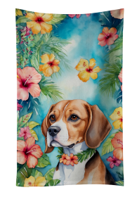 Beagle Luau Kitchen Towel (Color: 198453415837)