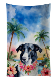 Borzoi Luau Kitchen Towel (Color: 198453415998)