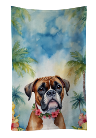 Boxer Luau Kitchen Towel (Color: 198453416094)