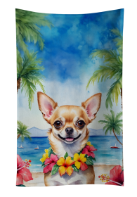 Chihuahua Luau Kitchen Towel (Color: 198453416230)