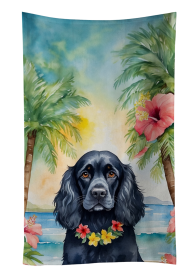 Cocker Spaniel Luau Kitchen Towel (Color: 198453416315)