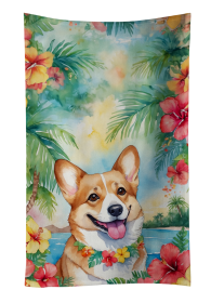 Corgi Luau Kitchen Towel (Color: 198453416346)