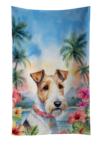 Fox Terrier Luau Kitchen Towel (Color: 198453416537)