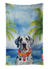 Great Dane Luau Kitchen Towel (Color: 198453416667)