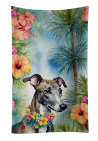 Greyhound Luau Kitchen Towel (Color: 198453416698)