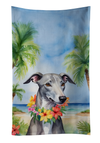 Greyhound Luau Kitchen Towel (Color: 198453416704)