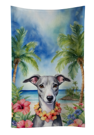 Whippet Luau Kitchen Towel (Color: 198453048059)