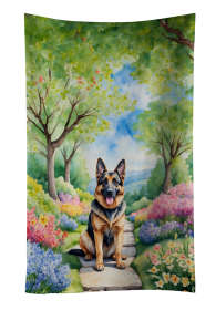 German Shepherd Spring Path Kitchen Towel (Color: 198453405494)