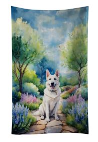 German Shepherd Spring Path Kitchen Towel (Color: 198453405500)