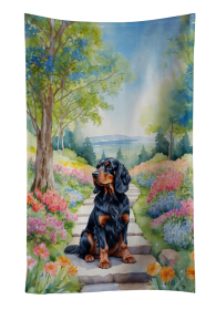 Gordon Setter Spring Path Kitchen Towel (Color: 198453405579)