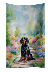 Gordon Setter Spring Path Kitchen Towel (Color: 198453405586)