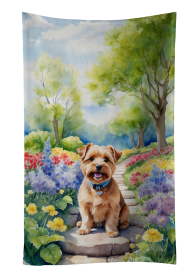 Norfolk Terrier Spring Path Kitchen Towel (Color: 198453405951)