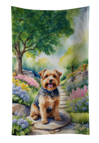 Norfolk Terrier Spring Path Kitchen Towel (Color: 198453405968)