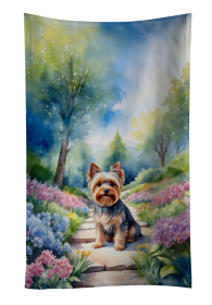 Yorkshire Terrier Spring Path Kitchen Towel (Color: 198453406545)