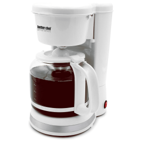 Better Chef 12 Cup Pause 'n Serve Coffee Maker (Color: White)