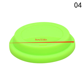 1pc Silicone Drinking Lid; Spill-Proof Cup Lids; Reusable Coffee Mug Lids; Coffee Cup Covers (Color: Green)