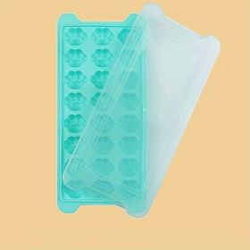 1pc Soft Bottom Cat Paw Ice Tray Mold - Homemade Ice Cube Box for Kitchen Refrigerator - Perfect for Making Delicious Ice Cream and Cocktails (Color: Green)