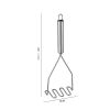 Stainless Steel Manual Potato Press;  Baby Food Masher;  Wavy Potato Press