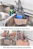 Adjustable Sink Drainer Kitchen Storage Rack Faucet Sponge Double Drainer Hanging Basket